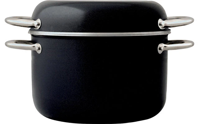 Berger Topfset Aluminium Stapelbar Schwarz 9-tlg. – Bild 2