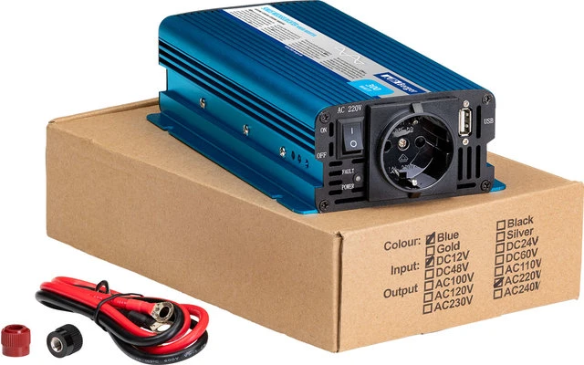 Berger Sinus-Wechselrichter 12V Auf 230V Blau 300 W – Bild 2
