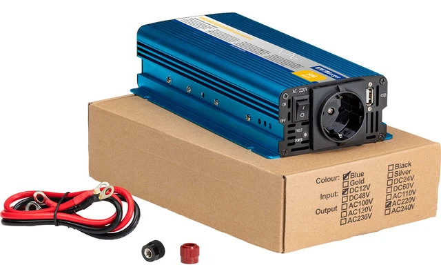 Berger Sinus-Wechselrichter 12V Auf 230V Blau 300 W – Bild 4